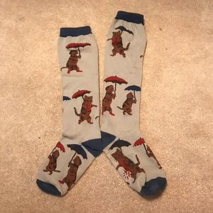 Cats with Umbrellas Knee high socks